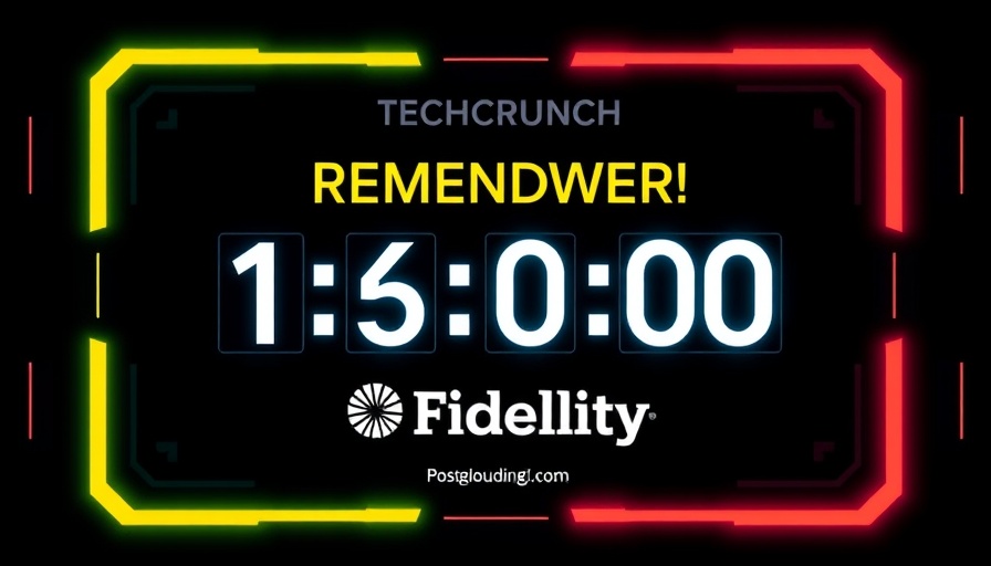 TechCrunch All Stage event countdown image with bold text.
