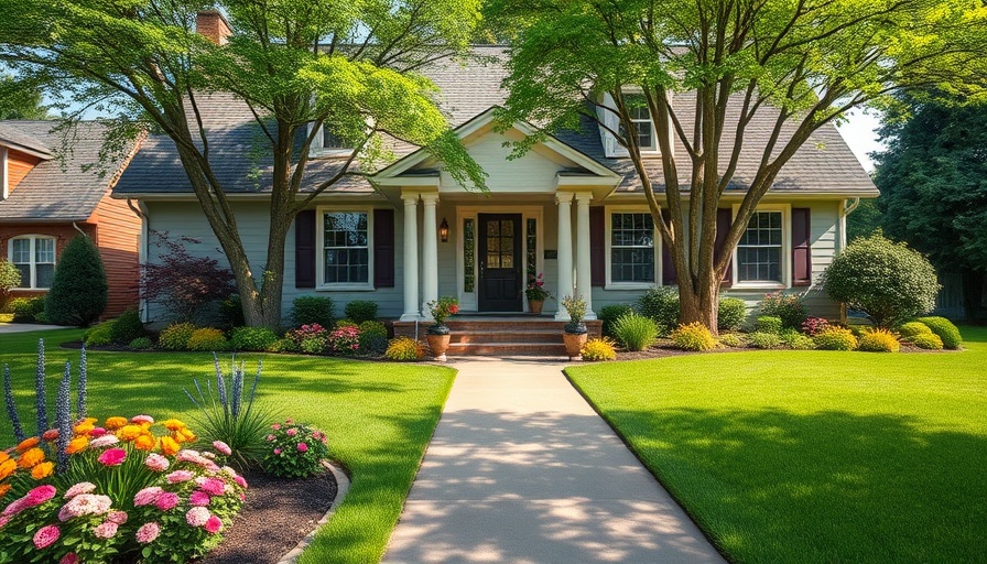 Charming home with garden showcasing curb appeal for selling your home for cash.
