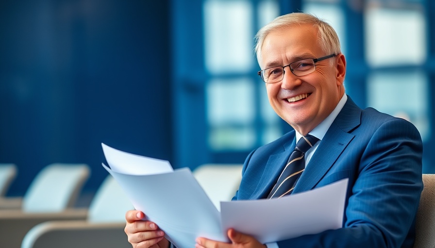 Business Leadership concept with confident professional.