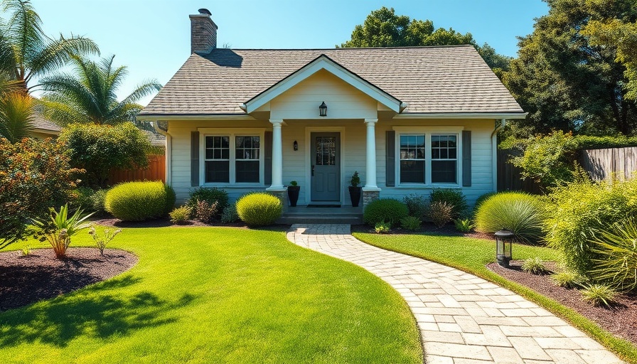 Charming bungalow with garden, ideal for selling a house after two years.