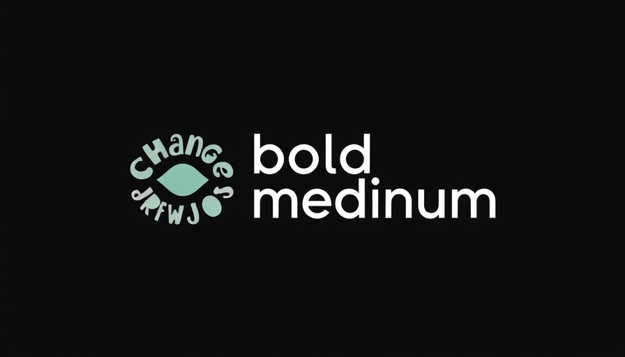 Medium logo with motivational words on dark background