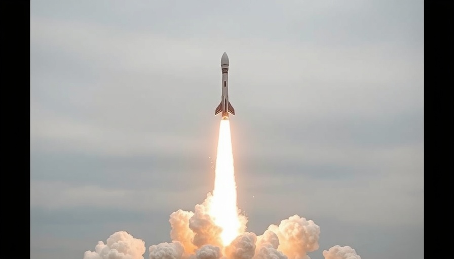 Firefly Aerospace rocket launch against blue sky.