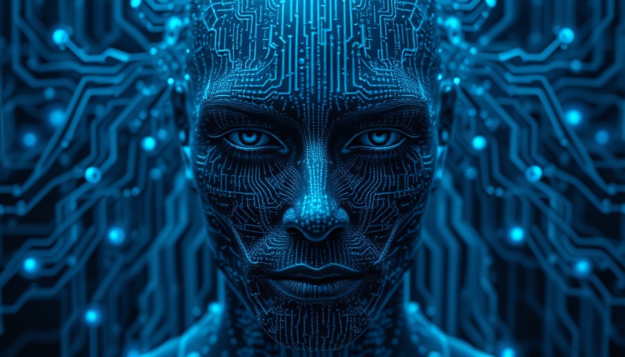 Digital neural network face with computer code, depicting AI coding tools effectiveness.