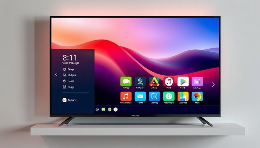 Modern smart TV interface turning TV into PC.