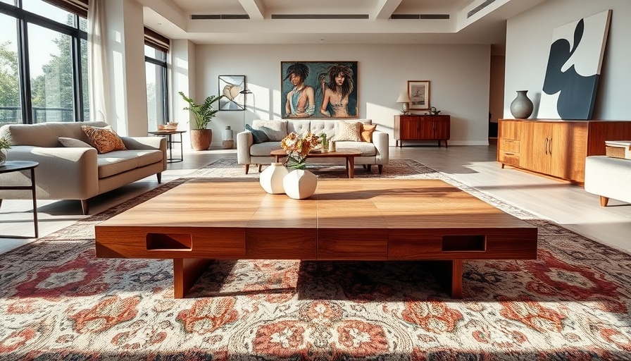Modern coffee table design in stylish living rooms.