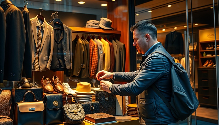 View of Loro Piana store showcasing luxury items.