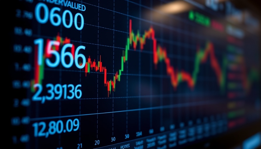 Financial analysis screen showing undervalued stock figures in dark interface.