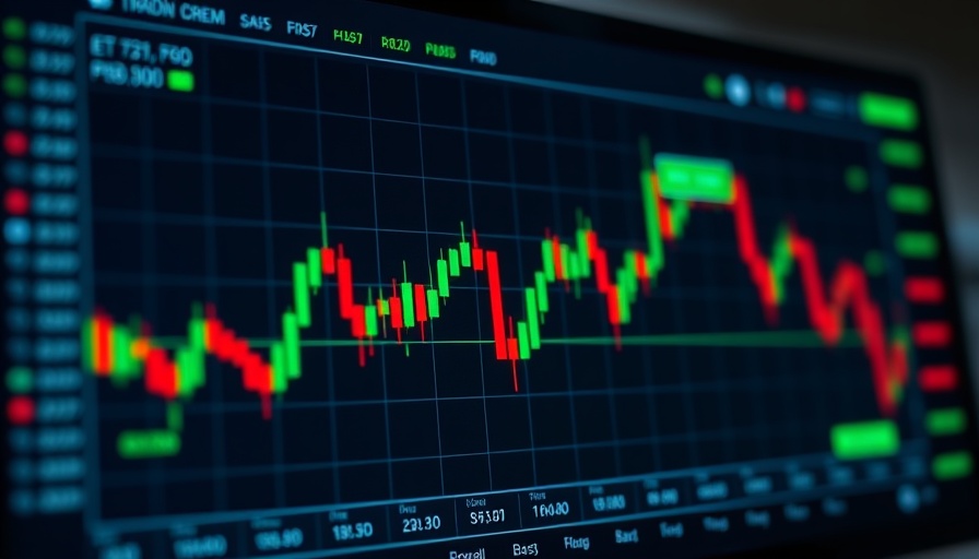 Software stocks investment trends interface showing price chart and notifications.