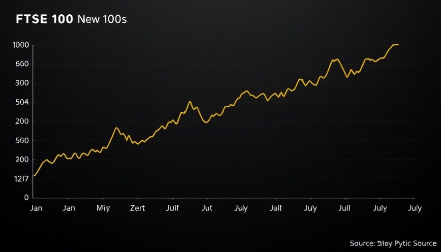 FTSE 100 hits 9000 points graph showing monthly progression.