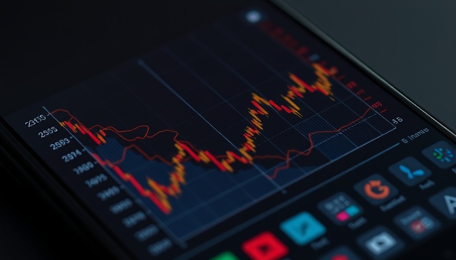 Stock market news on a mobile screen showing positive trends.