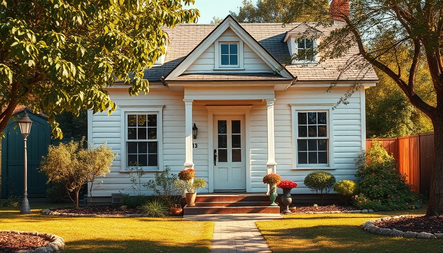 Charming white house with garden under warm sunlight, related to mortgage pre-approval expiration.