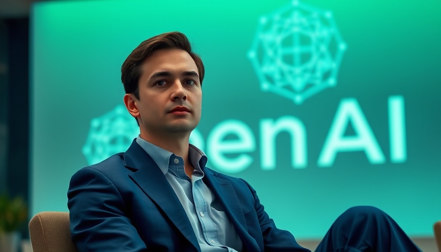 Startup insights OpenAI: Professional setting with large OpenAI logo.