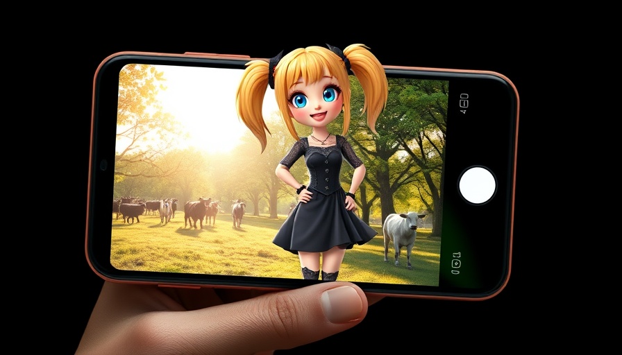 AI companions technology news featuring animated character on phone screen.