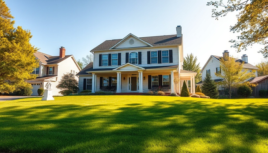 Elegant house in suburban area perfect for selling an inherited house.