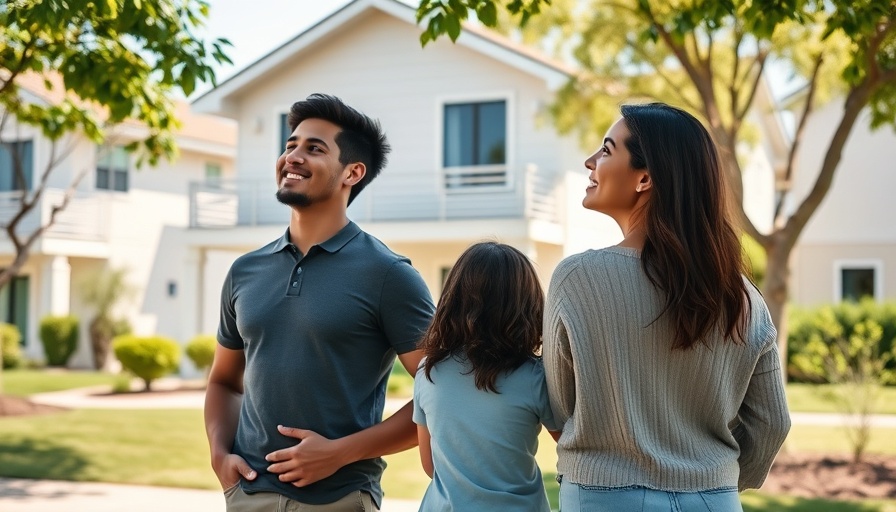 Family exploring suburban home; hidden costs of buying a home.