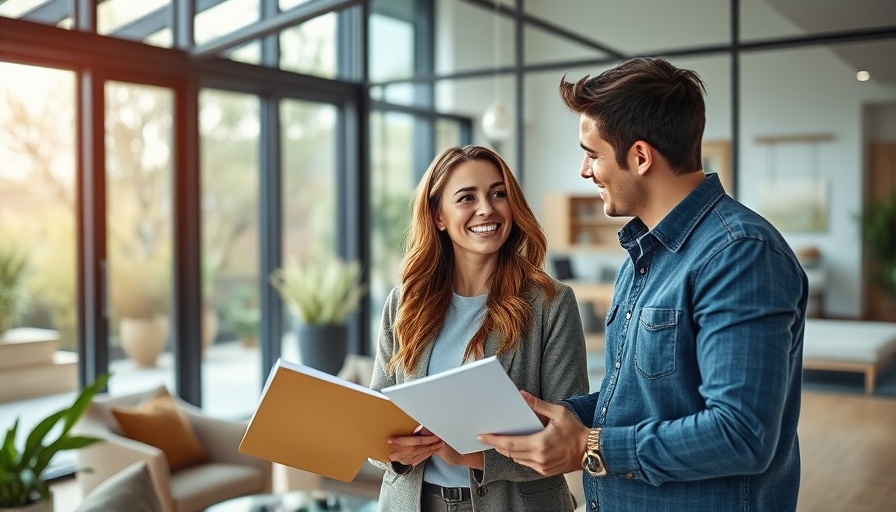 Couple viewing a modern house with real estate agent, house viewing tips