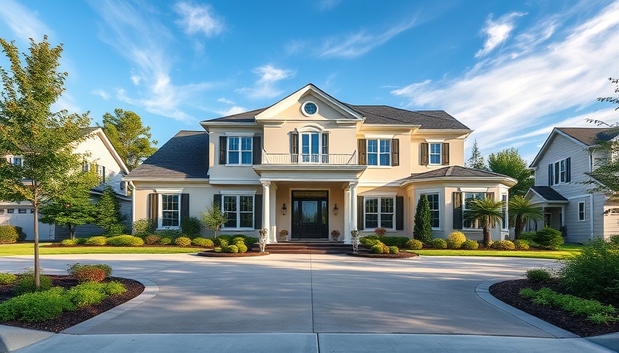 Four c's of credit concept shown by a modern elegant house.
