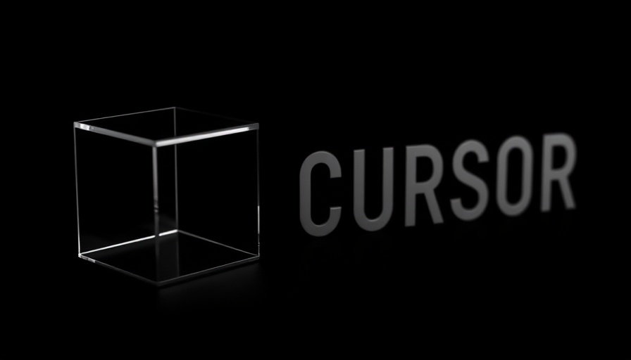 Minimalistic modern geometric logo design with 'CURSOR' text.