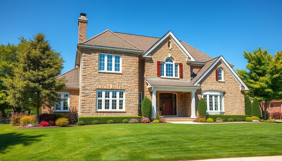 Suburban house illustrating how to calculate square footage.