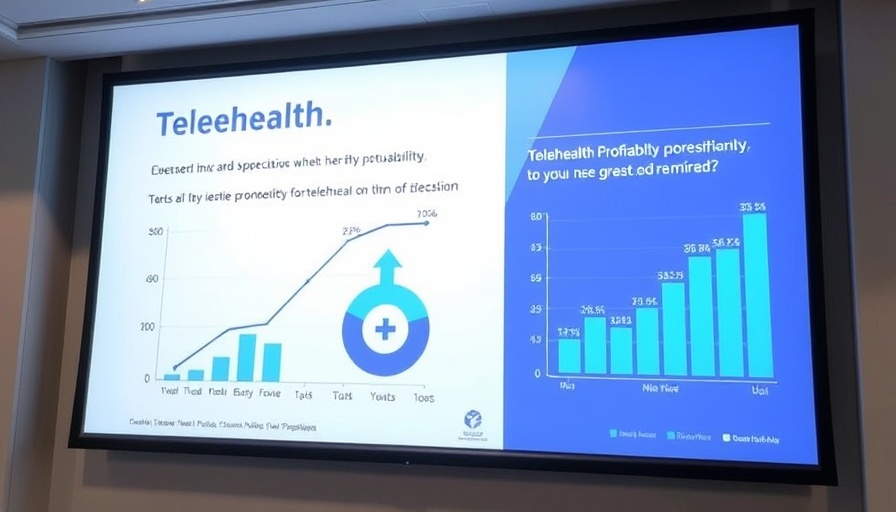 Telehealth profitability trends with charts and graphs.