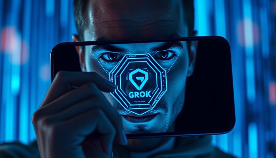 Futuristic Grok AI safety reports concept with digital overlay