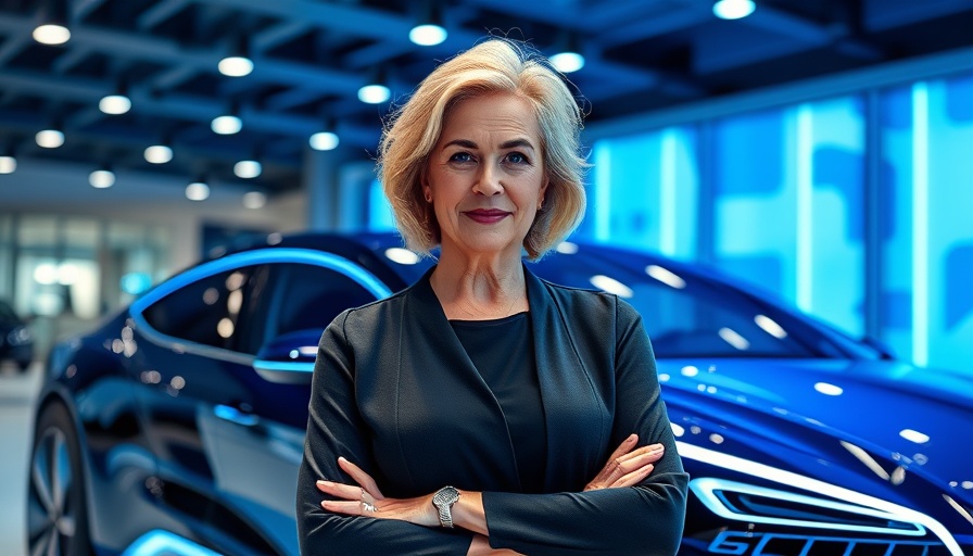 Confident woman with an electric car, highlighting UK EV subsidies effectiveness.