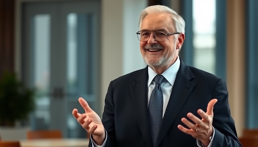 Older man smiling and gesturing, related to weak housing market rate cuts