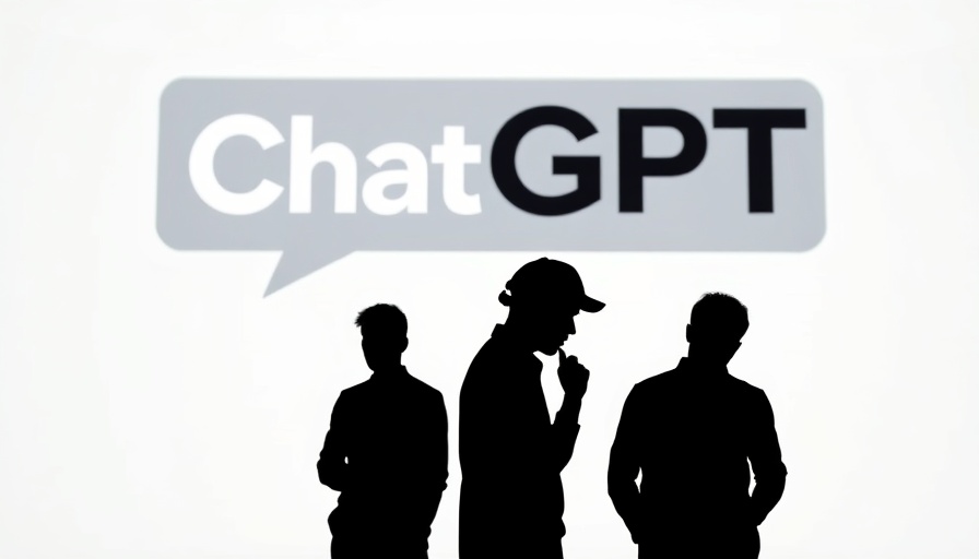Silhouetted figures in front of ChatGPT logo, exploring AI.