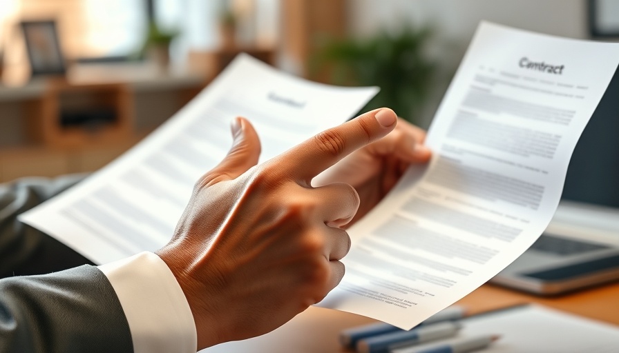 Hands hesitating over house buying contract, backing out.