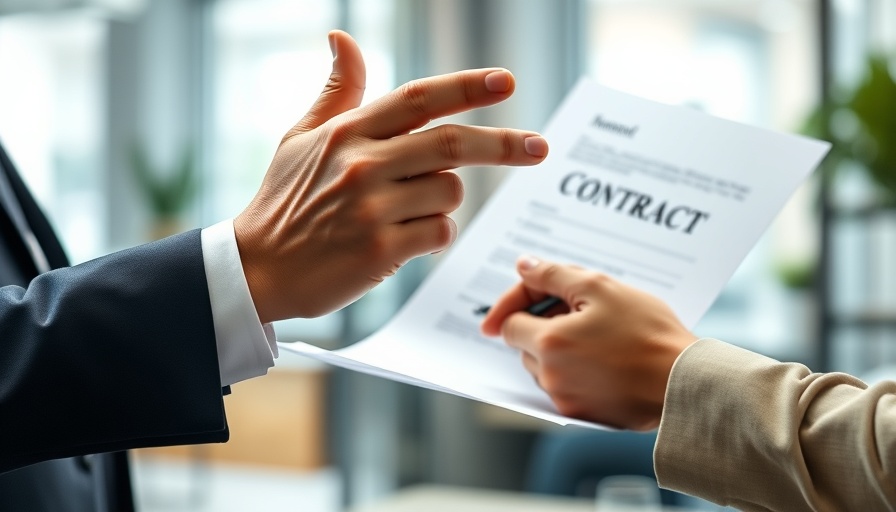 Hands discussing contract, back out of buying a house negotiation.