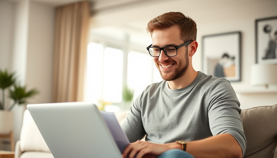 Man reviewing documents on laptop about house affordability with $80k salary.
