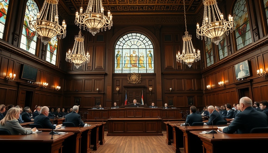 International Court of Justice session on corporate polluters accountability.