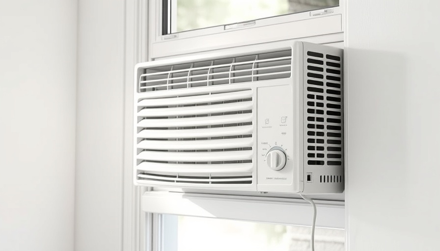 Efficient AC side panels installation in window frame.