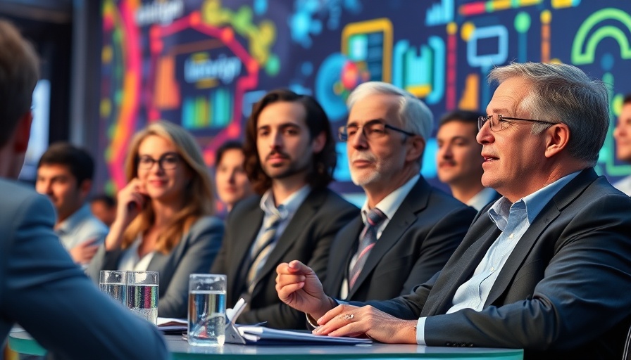 Professional panelists discussing AI National Security Startups at tech conference