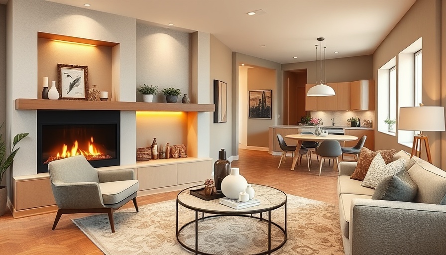 Elegantly staged vacant home interior with modern decor.