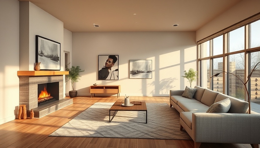 Stylishly staged vacant home interior, showcasing modern design.