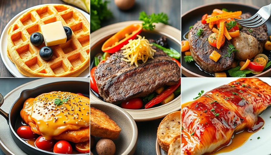 Weekly meal plan featuring diverse gourmet dishes.