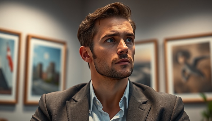 Thoughtful man in office background, related to Tesla Q2 earnings report.