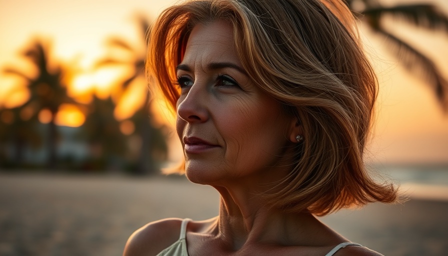 Mature woman enjoying sunset, symbolizing peaceful retirement planning.