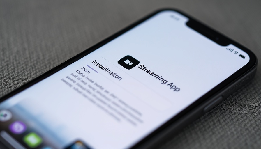 Smartphone displaying streaming app installation, India bans streaming apps.