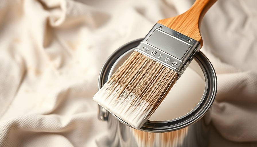 Paintbrush on open paint can; remodeling cost context.