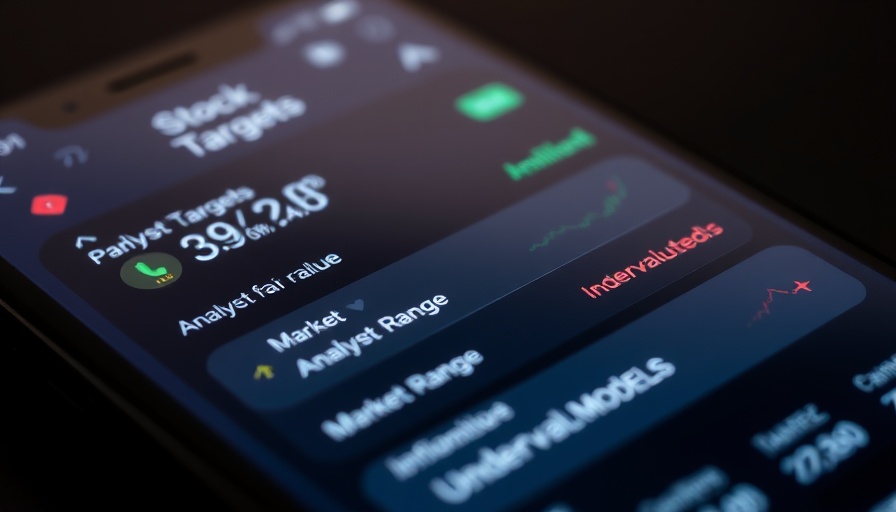 Stock analysis display with fair value and market targets, insider trading in stocks context.