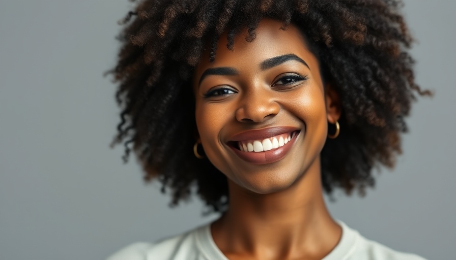 Confident woman expressing self-assurance, smiling in a portrait.