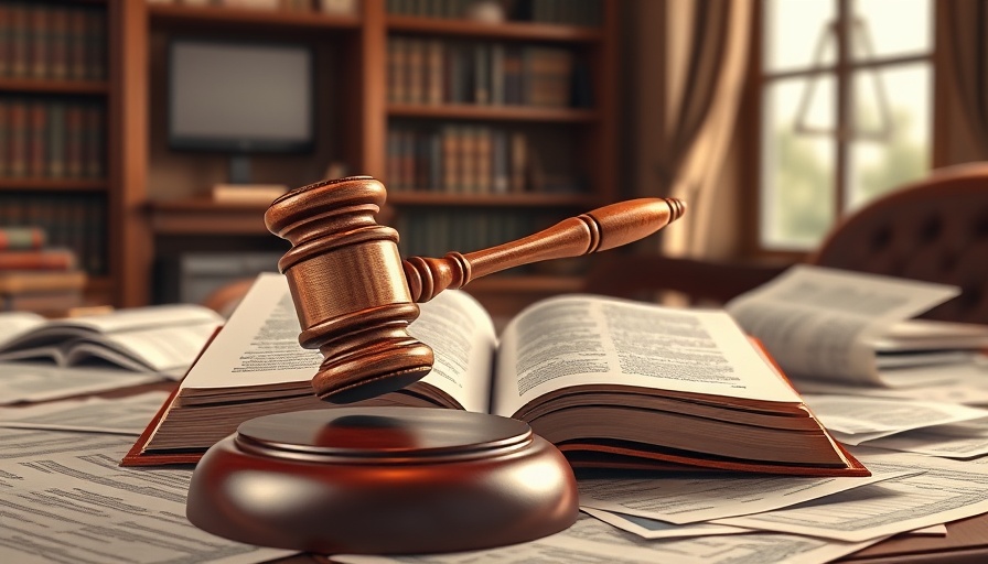 Copyright Lawsuit Anthropic conceptual image with gavel and legal book.