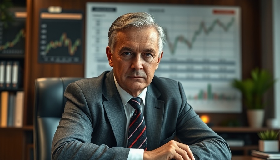 Distinguished man at desk discussing Jerome Powell interest rates.