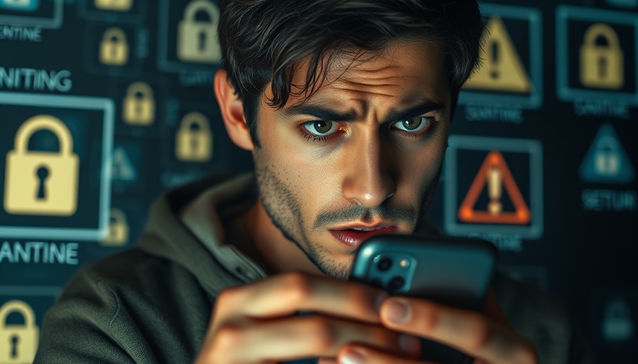 Person concerned about dating app security breaches on phone