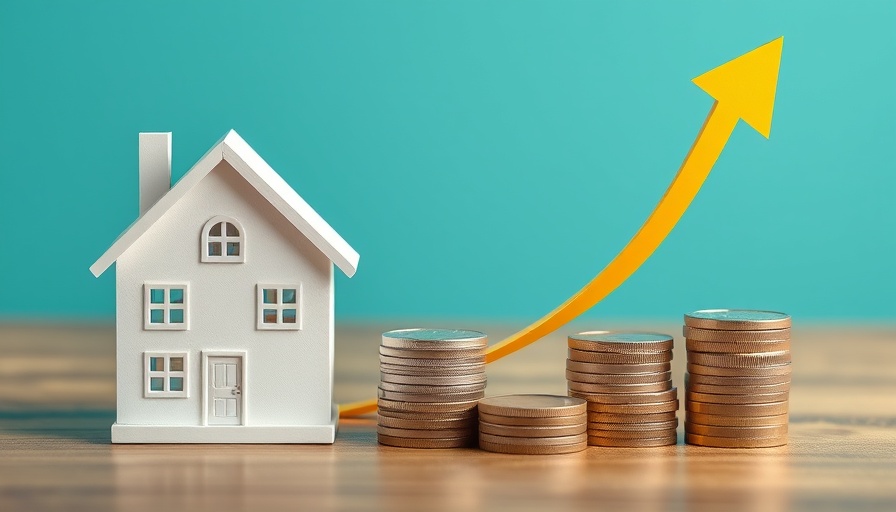 Prepaid costs increase when buying a home, coins and house model.