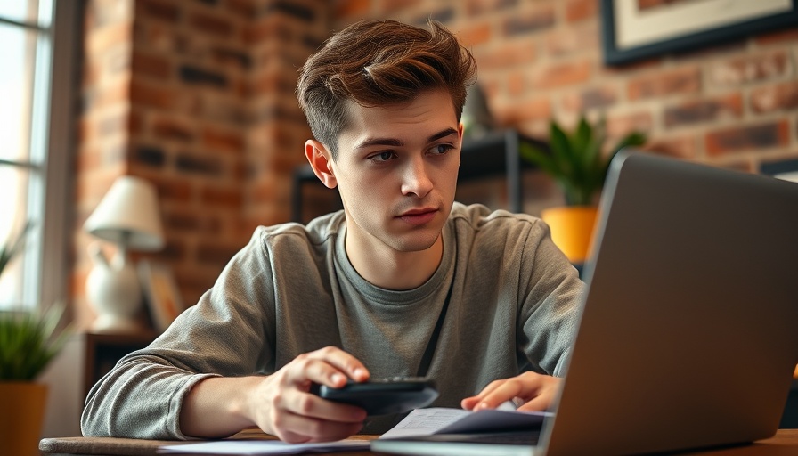 Focused individual calculating in home office, buy a house with low income.