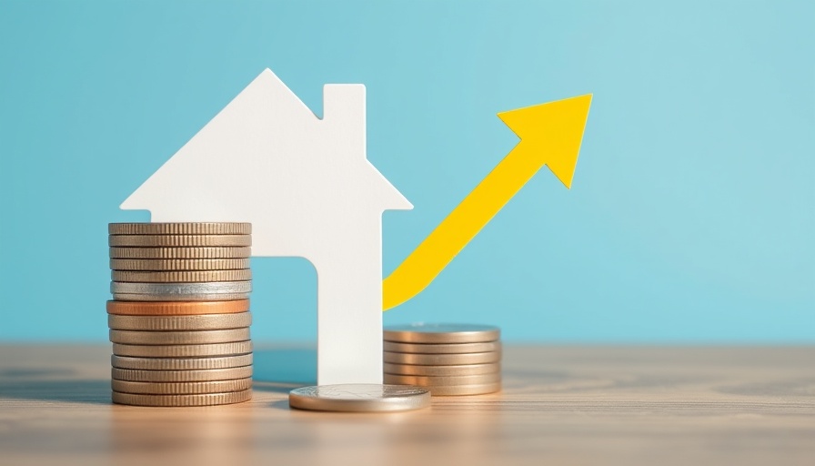 Concept of prepaid costs when buying a home with coins and house.