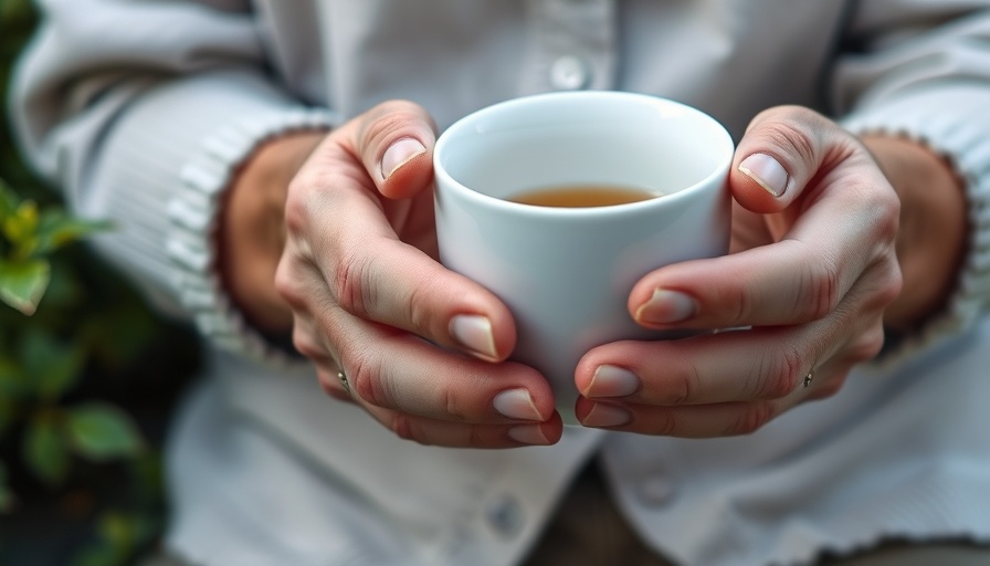 Elderly hands holding cup, symbolizing nursing home abuse issues.